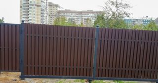 Купить распашные ворота из штакетника Ярцево, цена от 2716 руб.